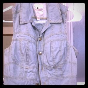 Marilyn Monroe denim crop vest